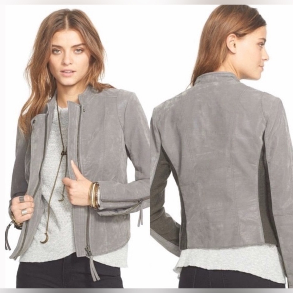 Free People Steel Mill Vegan Faux Leather Jacket